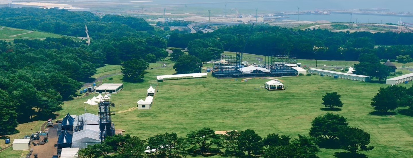 ライブステージの設営